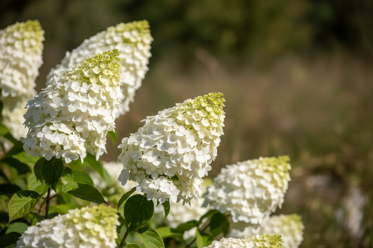 Rispenhortensie Phantom große weiße Rispen Sommer Stämmchen Malsch Rastatt Baumschule